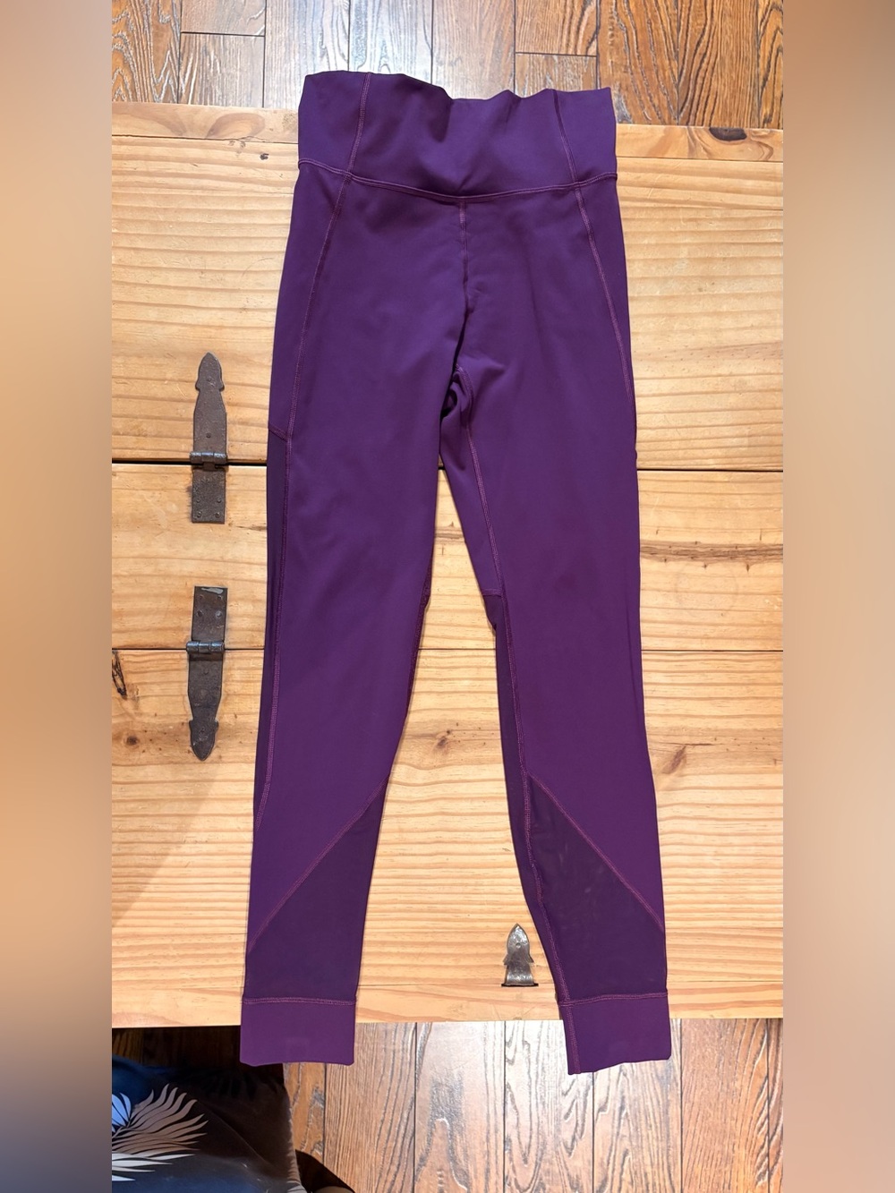 Lululemon Hot Like Agni Pant in the Darkest Magenta with mesh